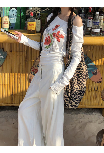 Flower Print Vacation Top