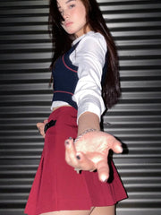 Uniform Top & Skirt Set