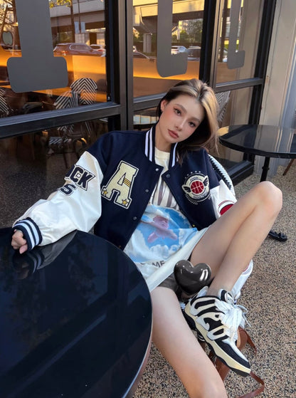 Embroidered Baseball Jacket