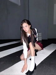 Uniform Top & Skirt Set
