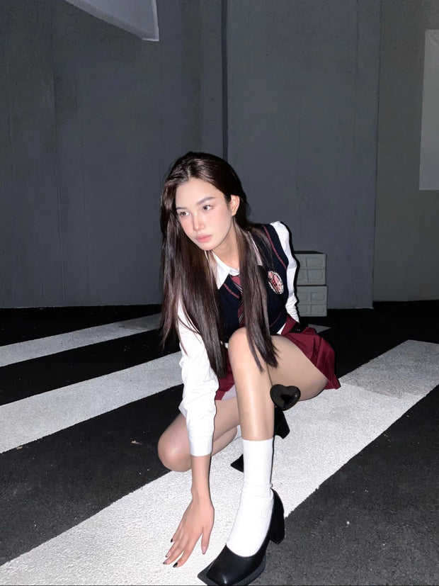 Uniform Top & Skirt Set