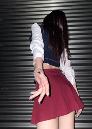 Uniform Top & Skirt Set