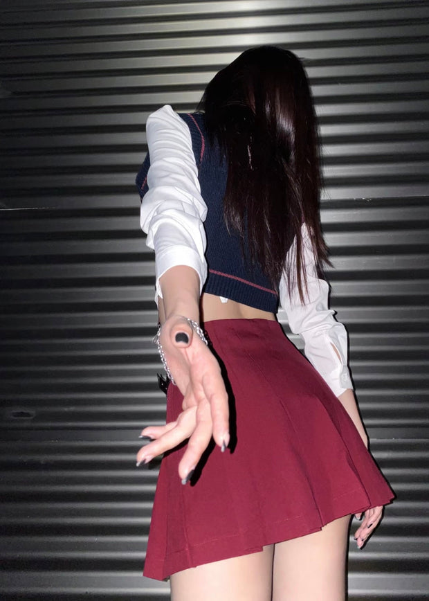 Uniform Top & Skirt Set