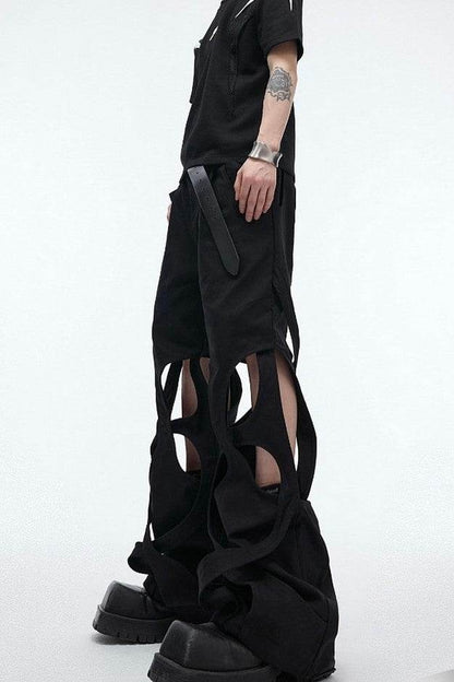 Deconstructed Twisted Loose Trousers - My Store