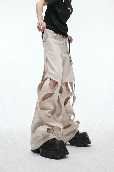 Deconstructed Twisted Loose Trousers - My Store