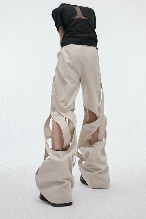 Deconstructed Twisted Loose Trousers - My Store