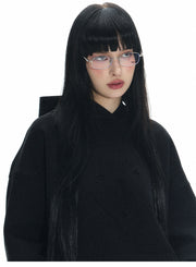 Silver Narrow Frame Glasses