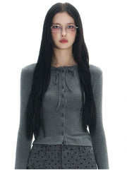 Silver Narrow Frame Glasses