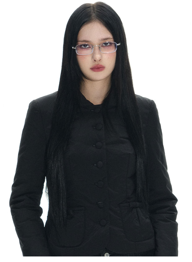 Silver Narrow Frame Glasses