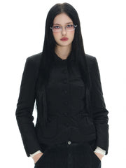 Silver Narrow Frame Glasses