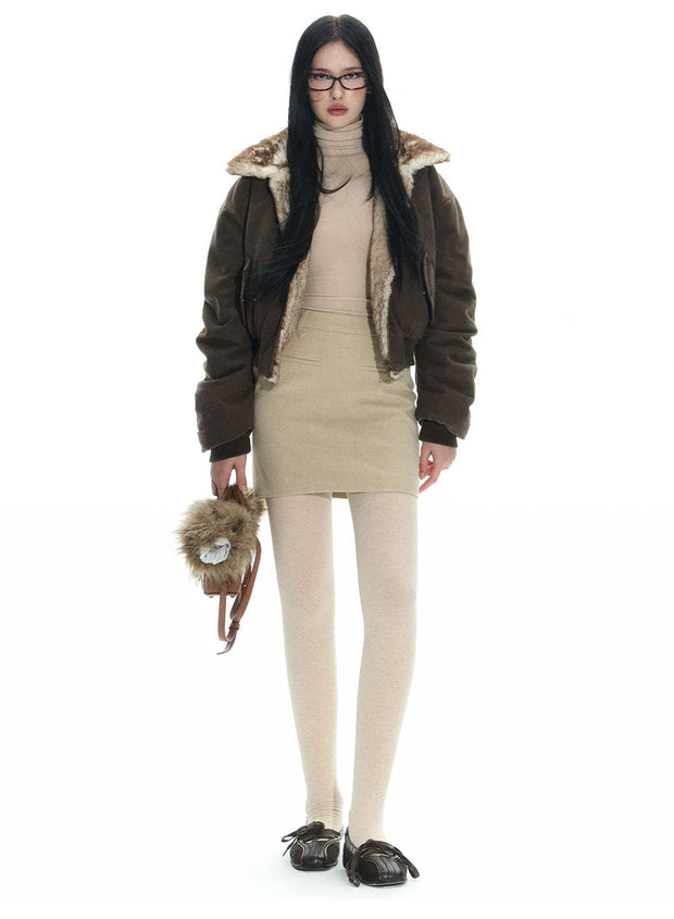 Double Sided Reversible Mink Fur Jacket
