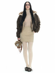 Double Sided Reversible Mink Fur Jacket