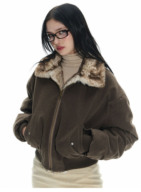 Double Sided Reversible Mink Fur Jacket