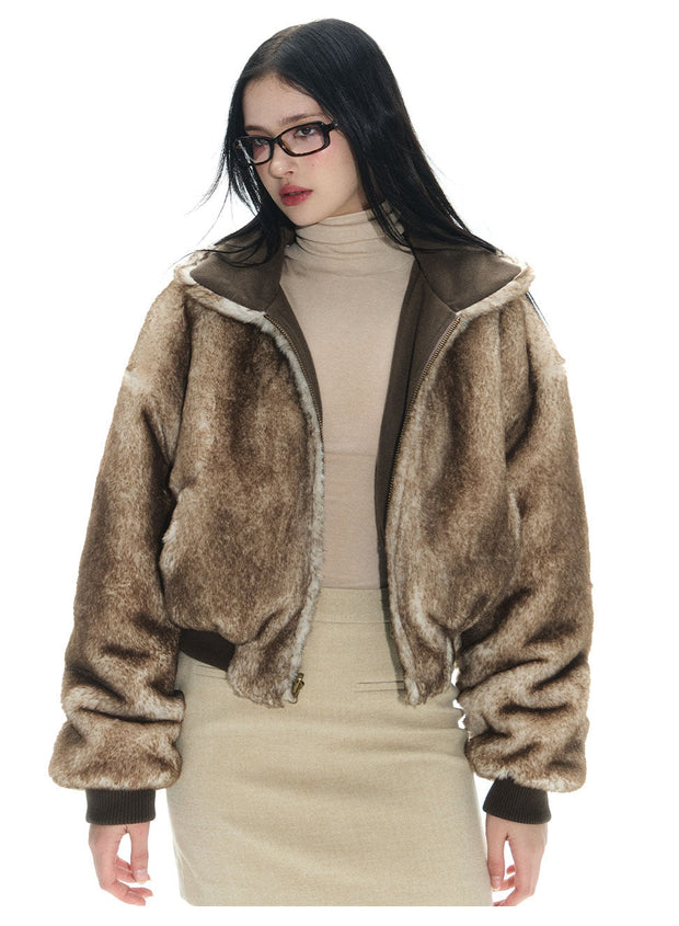 Double Sided Reversible Mink Fur Jacket