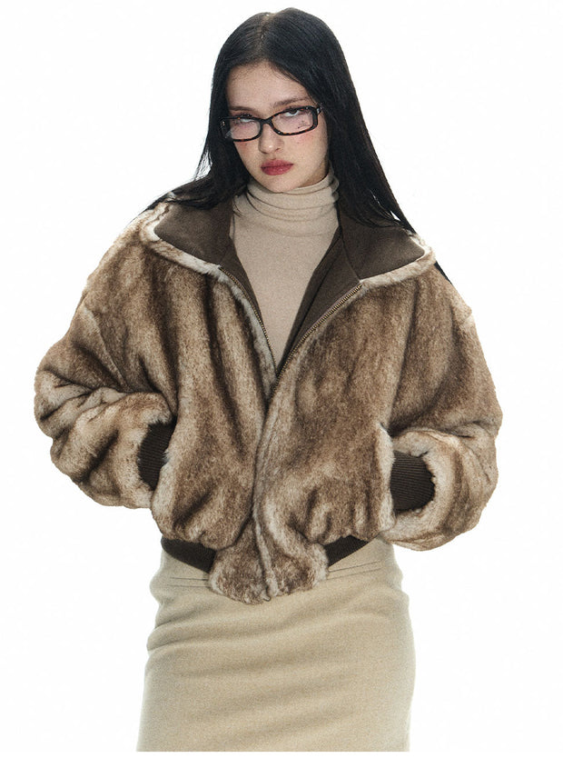 Double Sided Reversible Mink Fur Jacket