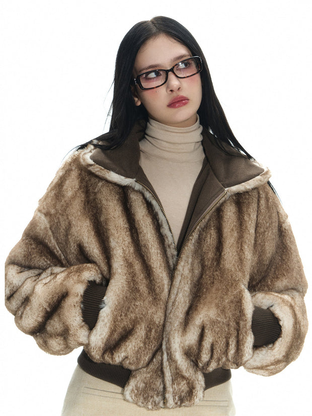 Double Sided Reversible Mink Fur Jacket