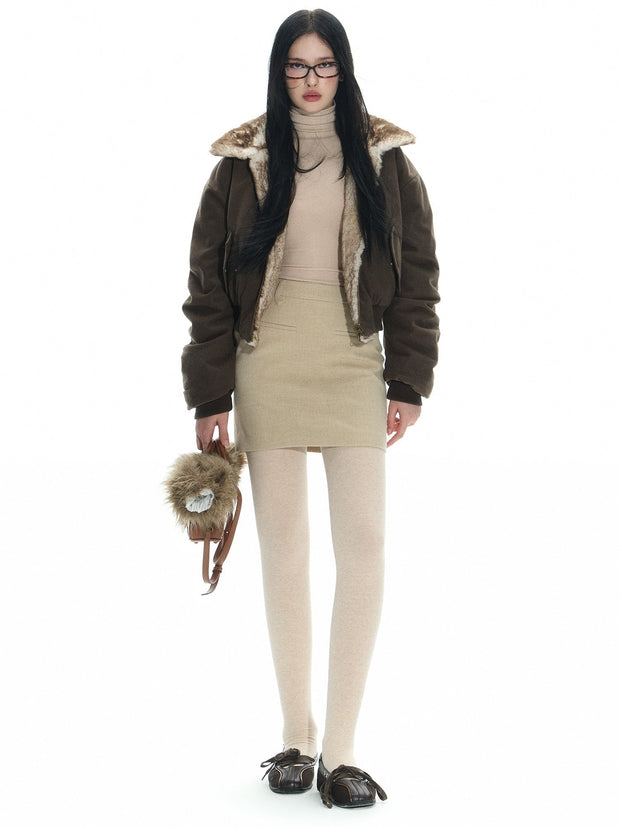 Double Sided Reversible Mink Fur Jacket