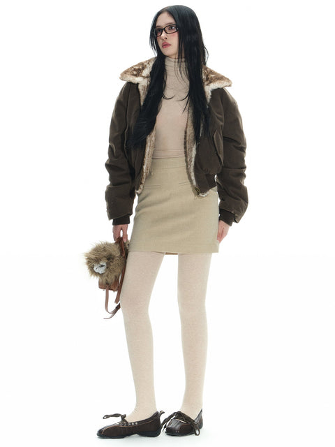 Double Sided Reversible Mink Fur Jacket
