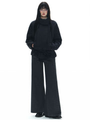 Tie Wrap Double Breasted Thermal Coat