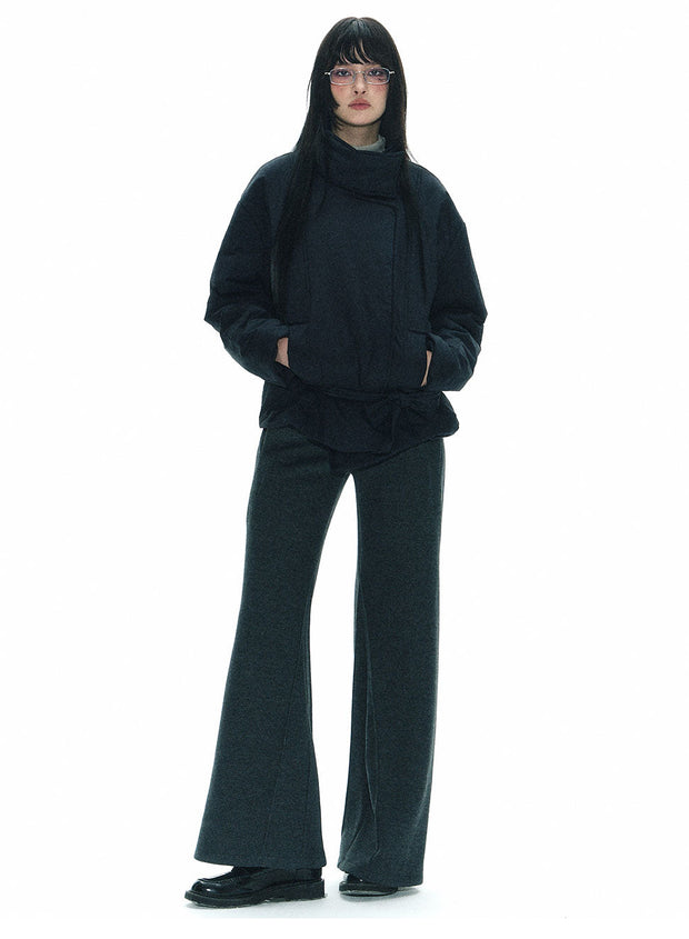 Tie Wrap Double Breasted Thermal Coat