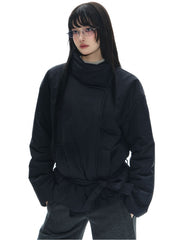 Tie Wrap Double Breasted Thermal Coat