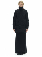 Long Double Breast Collar Jacket