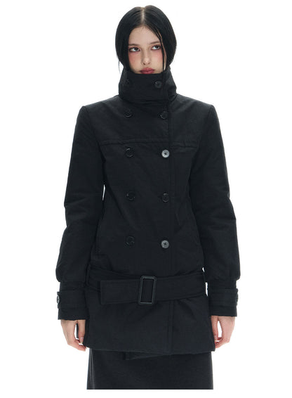 Long Double Breast Collar Jacket