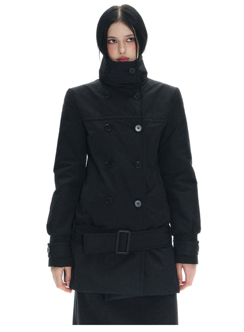 Long Double Breast Collar Jacket