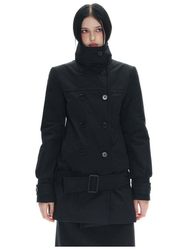 Long Double Breast Collar Jacket