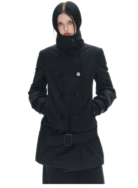 Long Double Breast Collar Jacket