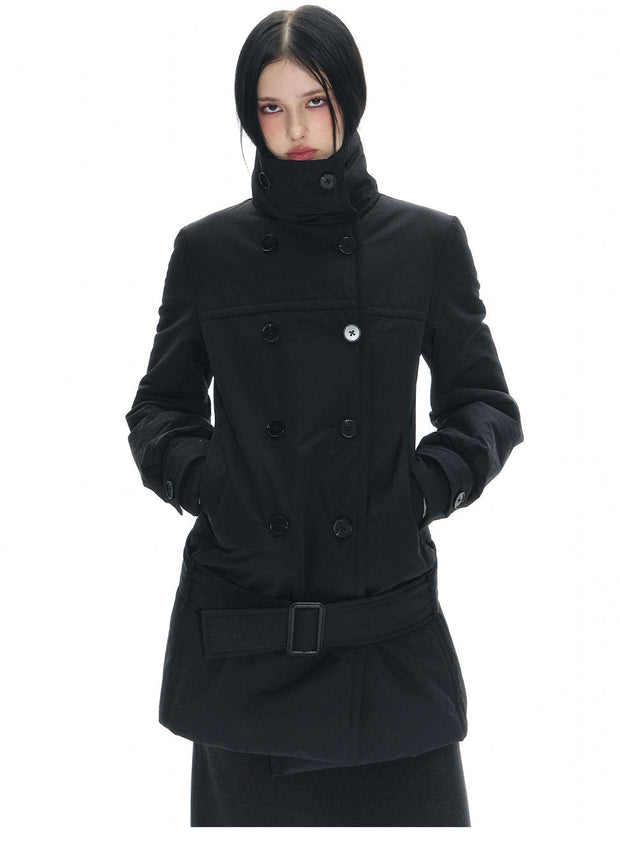 Long Double Breast Collar Jacket