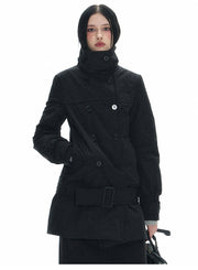 Long Double Breast Collar Jacket