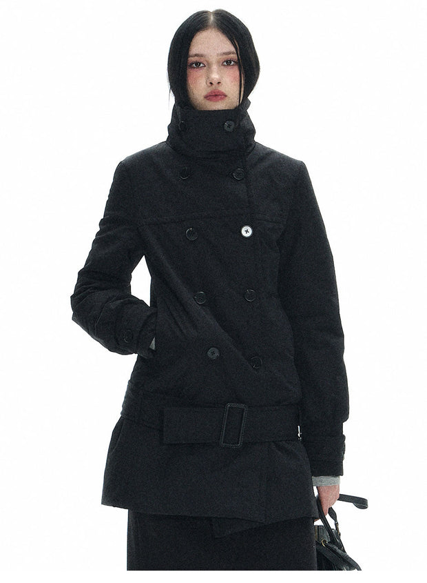 Long Double Breast Collar Jacket