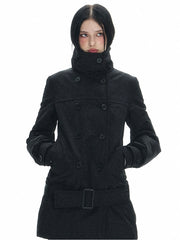 Long Double Breast Collar Jacket