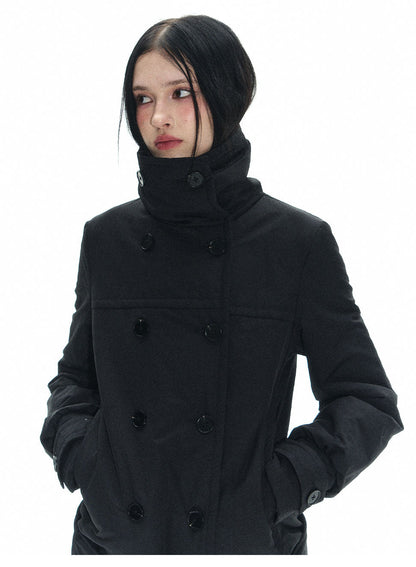 Long Double Breast Collar Jacket