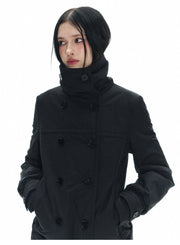 Long Double Breast Collar Jacket