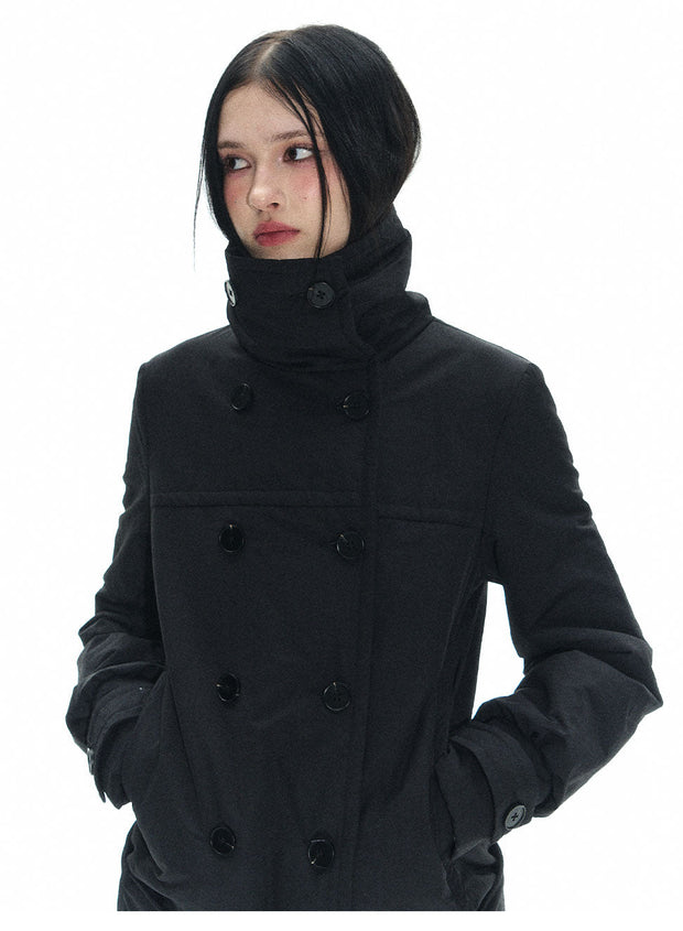 Long Double Breast Collar Jacket