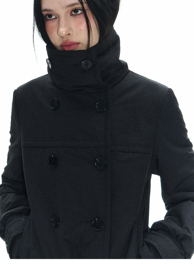 Long Double Breast Collar Jacket