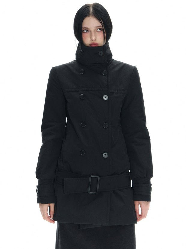 Long Double Breast Collar Jacket
