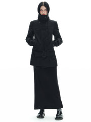 Long Double Breast Collar Jacket