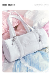 Heart Lock White Bag Handbag