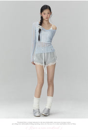 V-Neck Knit Top