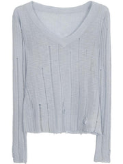 V-Neck Knit Top