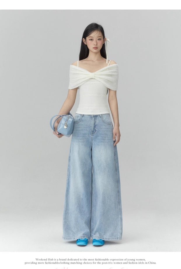 Off Shoulder Bow Top