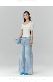 Off Shoulder Bow Top