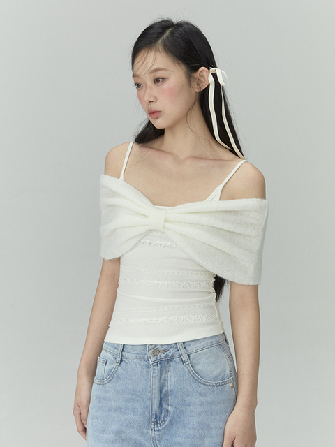 Off Shoulder Bow Top