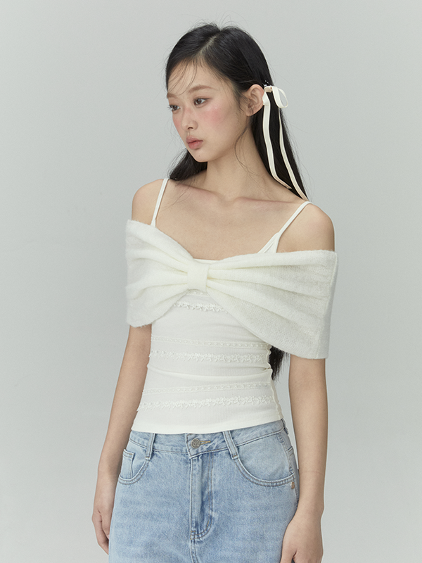 Off Shoulder Bow Top
