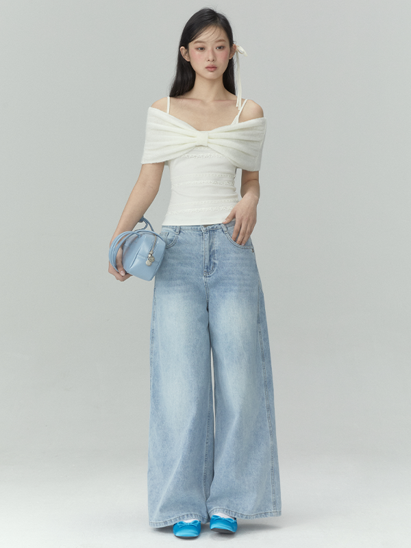 Off Shoulder Bow Top