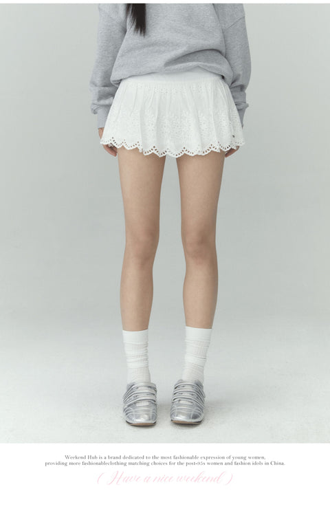 Lace A-Line Skirt