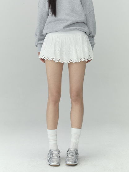 Lace A-Line Skirt